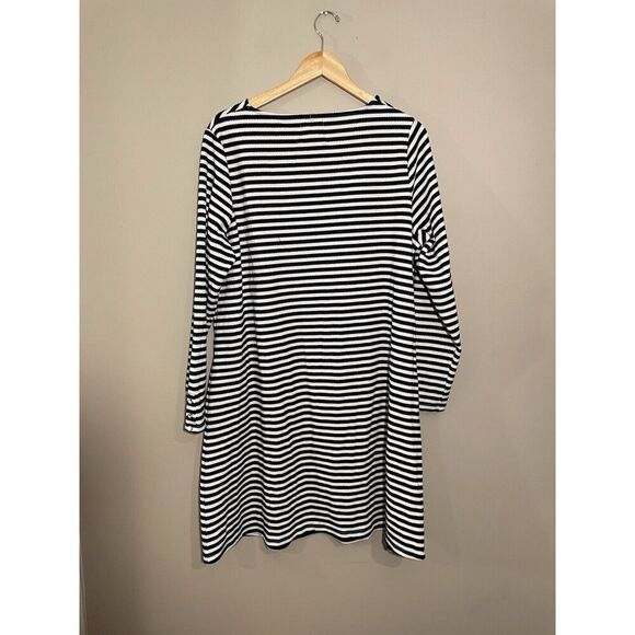 Holly & Whyte Lindex Shirt Dress Women’s 1X Long Sleeve Stripes Cotton Blend - Picture 2 of 7